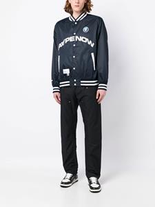 AAPE BY *A BATHING APE Bomberjack met patchdetail - Blauw