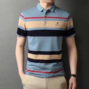 New boy 03 Top Grade  Summer Brand Striped Embroidery Mens Designer Polo Shirts with Short Sleeve Casual Tops Fashions Men Clothing 2022