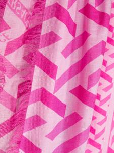 Versace Sjaal met monogramprint - Roze