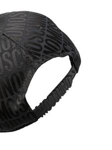 Moschino Honkbalpet met logo-jacquard - Zwart
