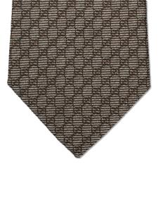 Gucci Interlocking G silk-wool tie - Beige