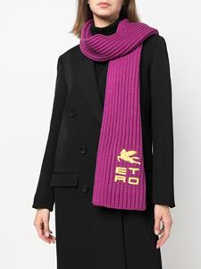 ETRO Sjaal met logopatch - Roze