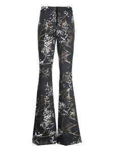 Cynthia Rowley Broek met bloemenprint - Zwart