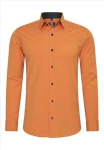 Rusty Neal Heren overhemd Oranje |  | Slim fit | Italian-Style.nl, 