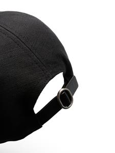 Jil Sander Honkbalpet met geborduurd logo - Zwart