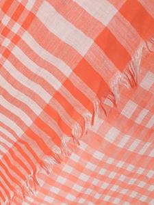 Faliero Sarti Geruite sjaal - Oranje