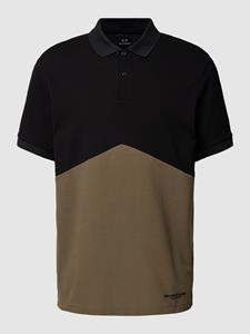 Armani Exchange Chevron Cotton Polo Shirt - M
