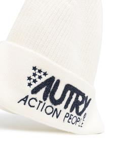 Autry Muts met geborduurd logo - Wit