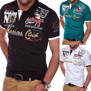 LZJJJ02 Mannen zomer mode persoonlijkheid cultiveren polo shirts mens slim fit tops T-shirts