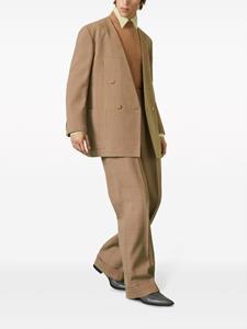 Gucci grid-pattern wide-leg trousers - Beige