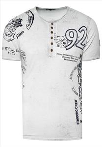 Rusty Neal T-shirt heren Grijs | Korte mouw |  | Italian-Style.nl, 