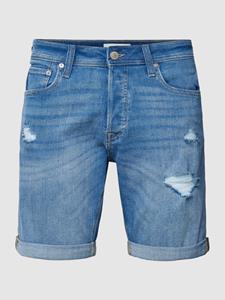 Jack & jones Korte regular fit jeans met steekzakken, model 'Rick'