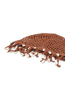 Alanui Mother Nature Cowry Shell hat - Bruin