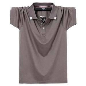 Phoca largha Fat Plus Heren T-shirt met korte mouwen Business Polo Ademend Heren POLO Shirt