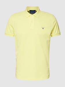 Gant Poloshirt GANT Polo-Shirt gelb Original Rugger