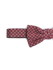 Lanvin patterned-jacquard silk bow - Rood
