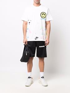 BARROW Shorts met logoprint - Zwart