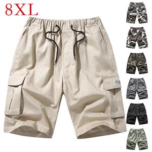 Alex men Dropping clothing Plus Size 8XL7XL 6XL XXXXXL 2022 New Loose Sports Shorts Cargo Pants Cotton solid color Camo Summer Plus Size 8 colors