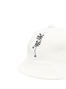 Palm Angels Vissershoed met geborduurd logo - Wit
