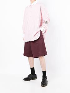 Raf Simons Geplooide bermuda shorts - Paars