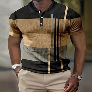 Haojun Summer Men Fashion and Casual Short Sleeve Polo Shirt
