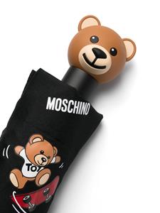 Moschino Paraplu met teddybeerprint - Zwart