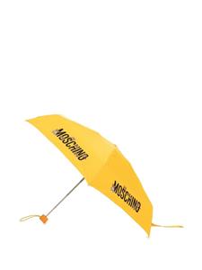 Moschino Paraplu met logoprint - Geel