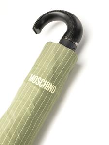 Moschino Paraplu met krijtstreep - Groen