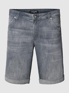 Jack & Jones Plus Korte PLUS SIZE jeans met vaste omslag aan de pijpen, model 'RICK'