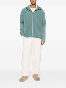 Homme Plissé Issey Miyake plissé-effect hooded jacket - Groen