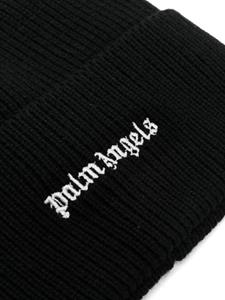 Palm Angels Muts met geborduurd logo - Zwart