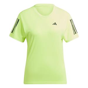 Adidas Hardloopshirt Own The Run - Lucid Lemon/Zwart Dames