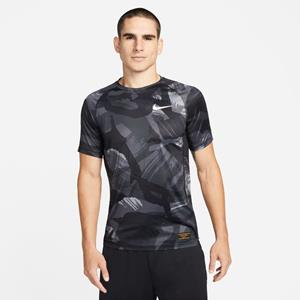 Nike Pro Trainingsshirt Dri-FIT Camo - Zwart/Wit