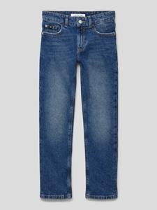 Calvin Klein Jeans Straight fit jeans met labelpatch, model 'OCEAN'