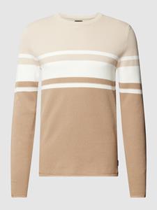 Only & Sons Gebreide pullover met streepmotief, model 'NIGUEL'