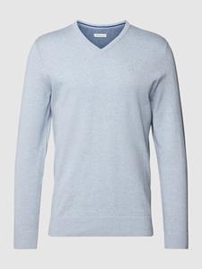 Tom Tailor Gebreide pullover met labelstitching, model 'BASIC'