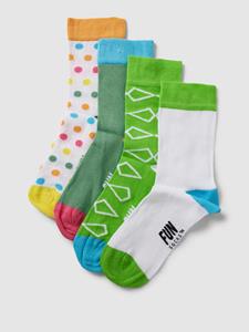 Fun Socks Sokken met colour-blocking-design