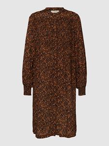 FREE/QUENT Knielange jurk met smokdetail, model 'Adney'