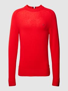 Tommy Hilfiger Gebreide pullover met labelstitching, model 'MERINO'