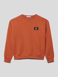 Calvin Klein Jeans Sweatshirt met labelapplicatie, model 'OTTO'