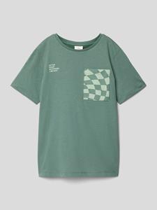 S.Oliver T-shirt van katoen met statementprint