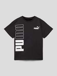 Puma T-shirt in colour-blocking-design, model 'POWER'