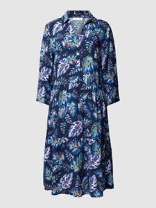 Christian Berg Woman Midi-jurk met tuniekkraag