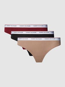 Tommy Hilfiger Underwear Slip "3 PACK THONG (EXT SIZES)", (Packung, 3er-Pack), mit Tommy Hilfiger Logobund