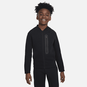 Nike Sportswear Tech Fleece top met rits voor jongens - Zwart