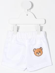 Moschino Kids Shorts met teddybeerprint - Wit