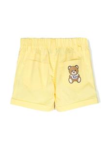 Moschino Kids Shorts met teddybeer - Geel