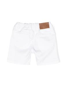 Fay Kids Shorts met logopatch - Wit