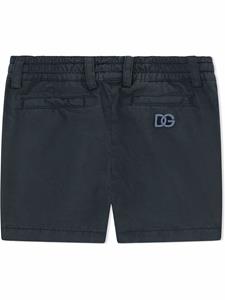 Dolce & Gabbana Kids Shorts met geborduurd logo - Blauw