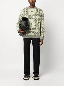 Nanushka Sweater met jacquard - Geel